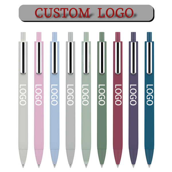 Black Ink Ballpoint Pen Point Gel Pen Retractable Work Pen