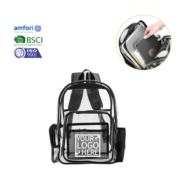 Clear Backpack Stadium Approved Transparent school bag