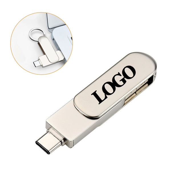 64GB USB 3.0 Flash Drive Type C Dual Port U-Disk