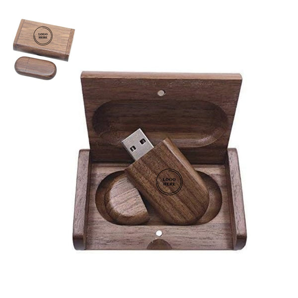 64GB Wooden Bamboo USB Flash Drive with Case