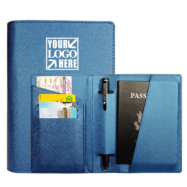 Leather Passport Holder with Card Slot