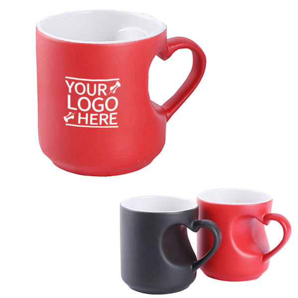 Christmas Heart Shape Lovely Couple Valentine's Gift Cafe Mug