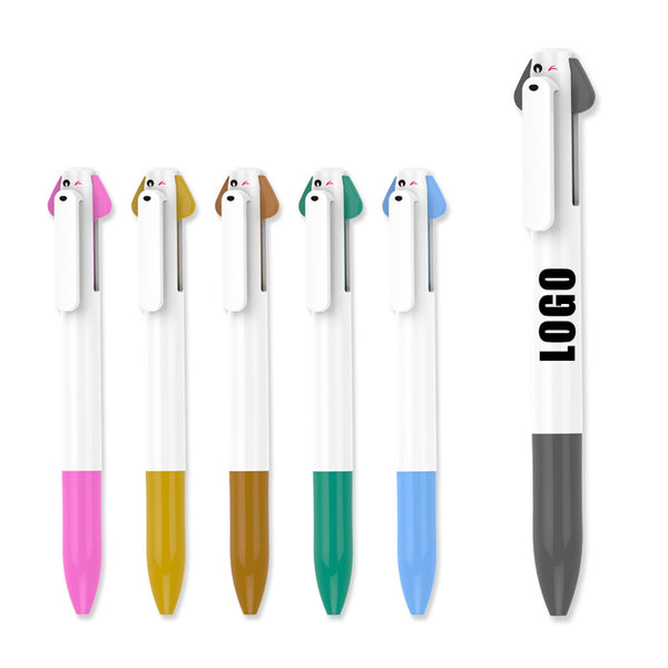 1.0mm Cute Cartoon dog 2 colors Rollerball Ballpoint Pens