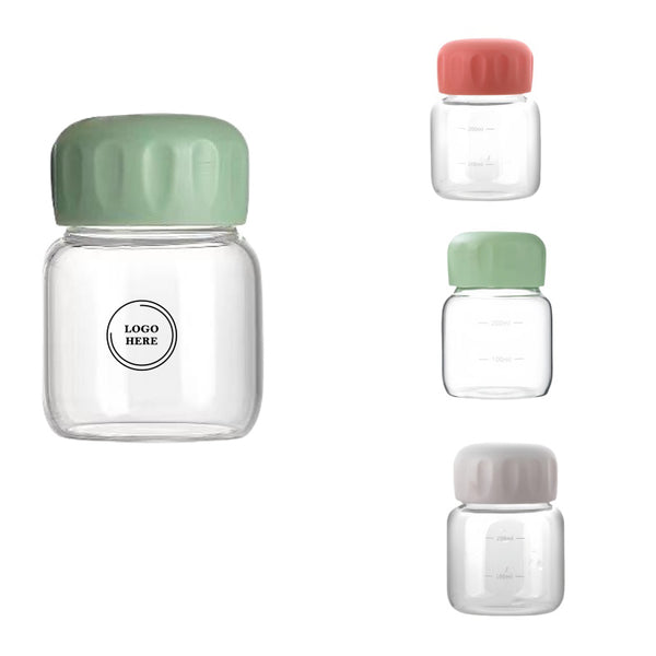 10oz Glass Coffee Cup with Lid