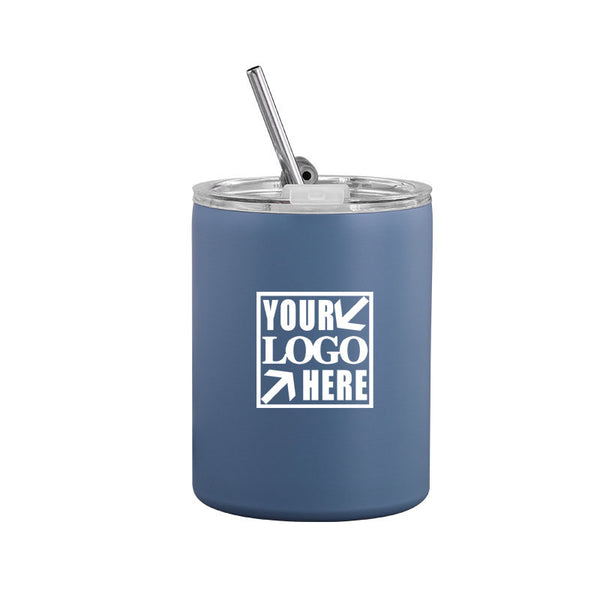 300ml Stainless Steel Insulated Travel Coffee Mug with Straw