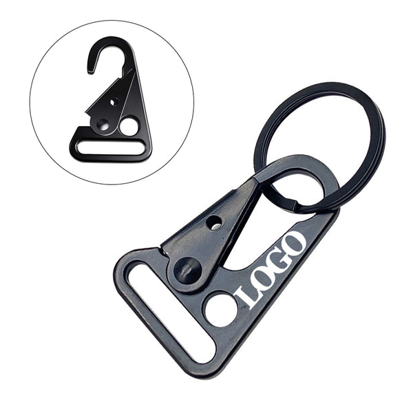 Enlarged Mouth Clip Olecranon Hook Keychain with Carabiner