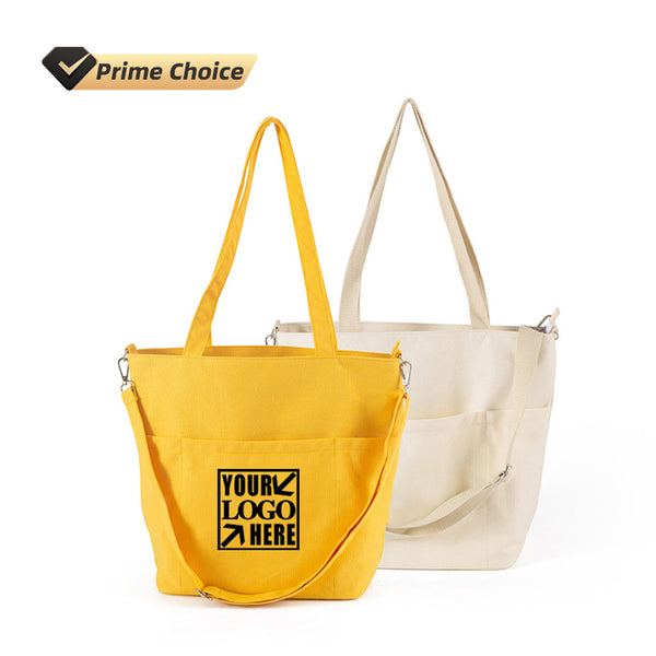 Women Shopping Grocery Organizer Logo Divider Outer Tote Bag