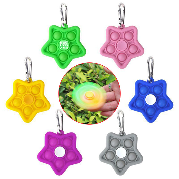Star Pop Keychain Fidget Spinner