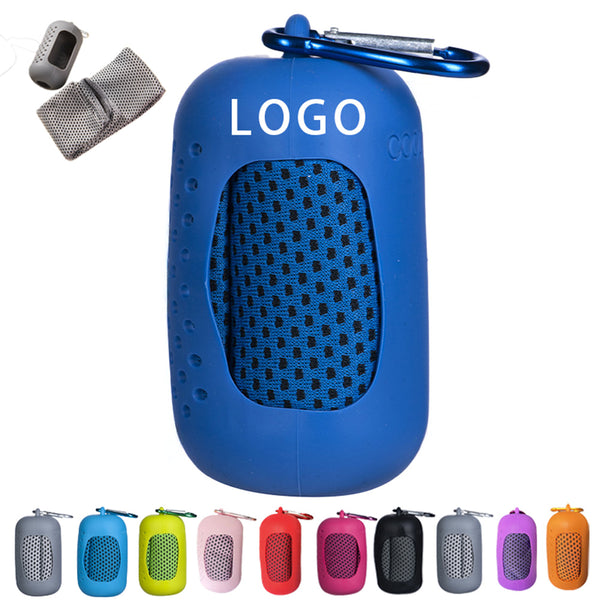 Portable Mini Silicone Set Cold Sensation Towel