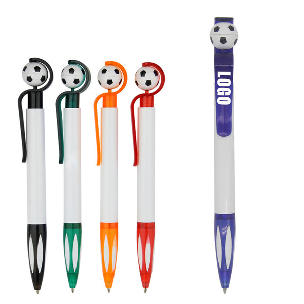 Retractable Soccer Shape Football Ballpoint Pen Fun Novelty