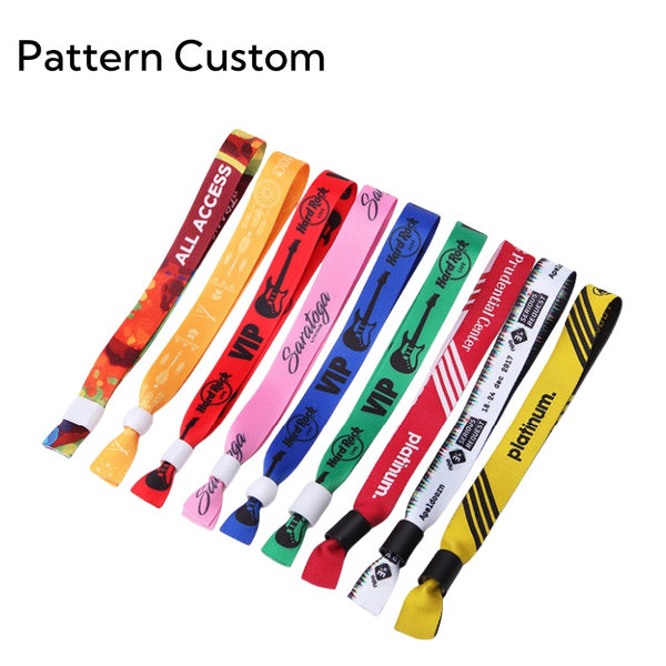 Heat Transfer Printing Disposable Ribbon Wristband for Evens
