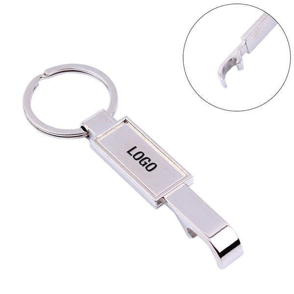 Custom Beverage Wrench Zinc Key Chains With Bottle Opener