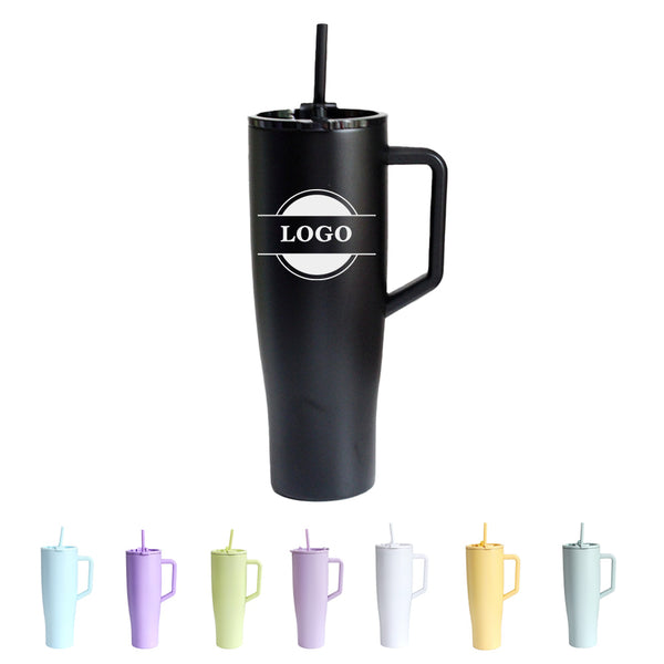 HandleIced Cup Vacuum Thickened Dual Drink Coffee Cup