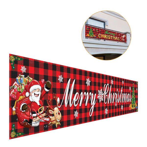 Outdoor & Indoor Hanging Decor Large Christmas Banner