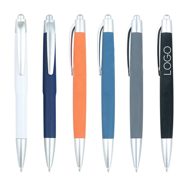 Retractable Ballpoint Pens 1.0mm Rubber Spray Comfortable Hand Feel