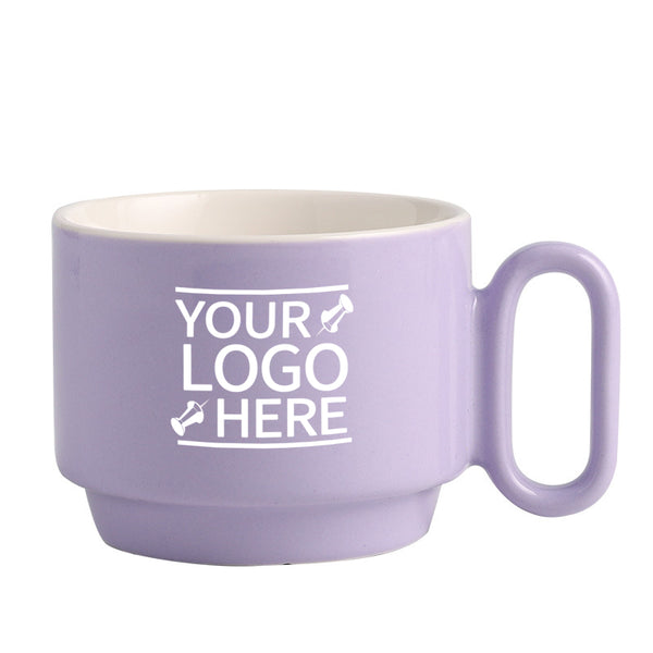 Home Microwave and Dishwasher Safe Purple Mugs for Coffee