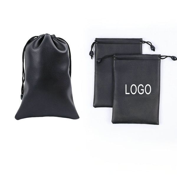 Waterproof PU Leather Drawstring Bag