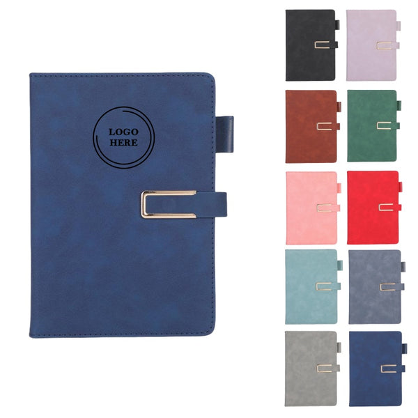 A5 PU Leather Notebook Journals with Magnetic Buckle