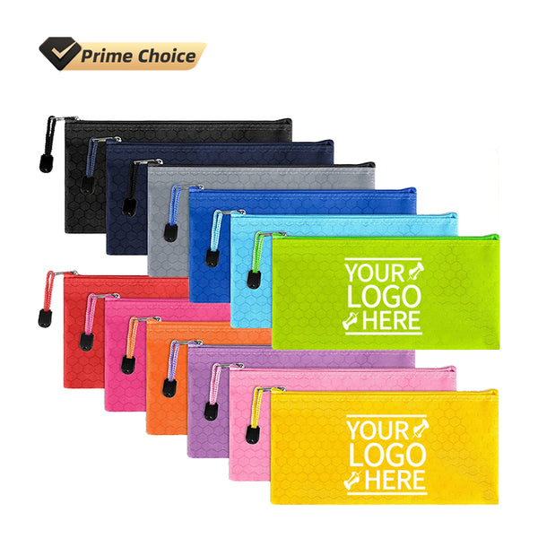 Reusable Waterproof  Zipper Pencil Pouch Case Zipper Bag