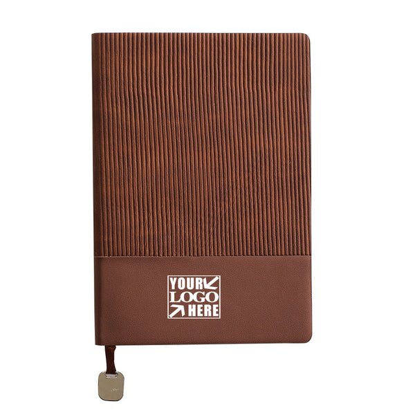 Splicing leather notebook custom logo