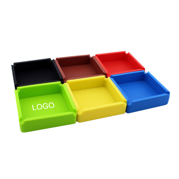 Silicone Round Ashtray Rubber Withstand High Temperature