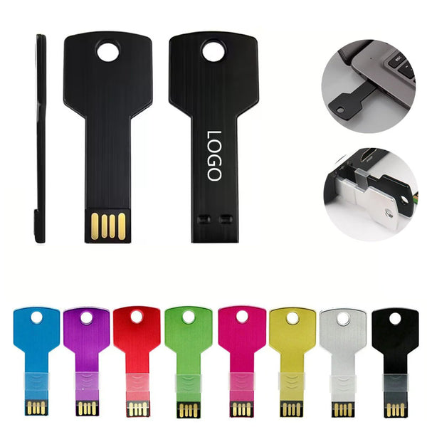 Metal Key Shape USB 2.0 Flash Drive 64GB
