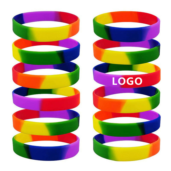 Silicone Bracelets Wristbands For Men Women Gay LGBT