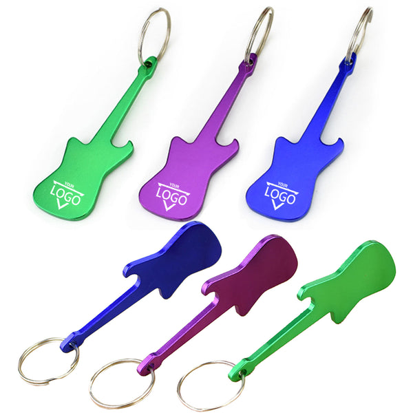 Guitar Bottle Opener with Keychain