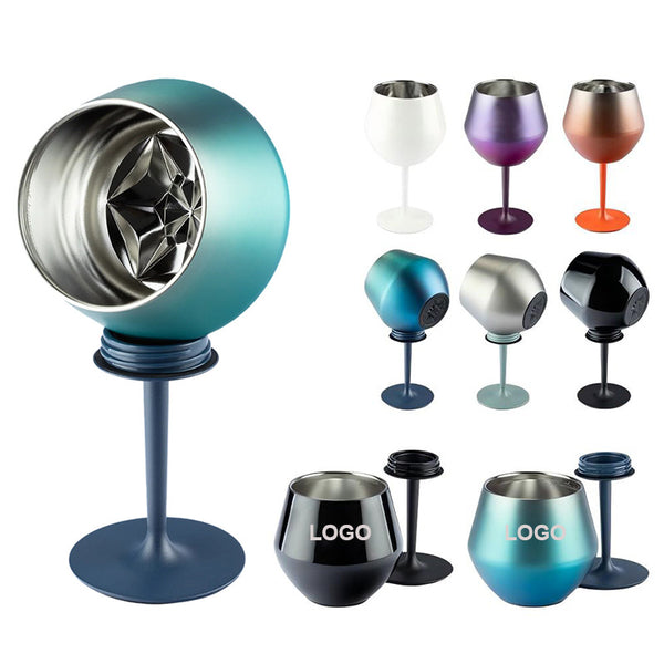 14oz Stainless Steel Detachable Base Goblet