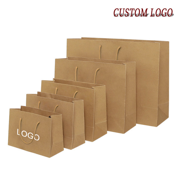 Retailer Gift Bags Clothing Store Thick Kraft Paper Bag