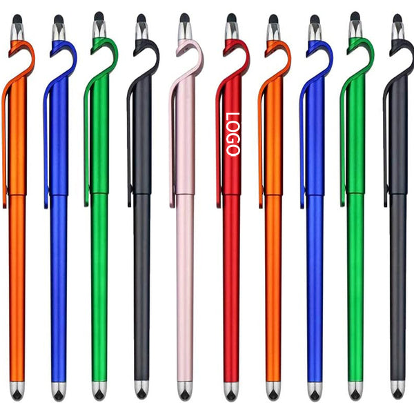 Multifunctional 3 in 1 Phone Stand Stylus Ballpoint Pens