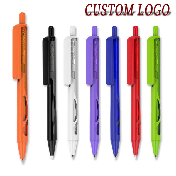 Click Hollow Out Fashion Design Black Ballpoint Pens