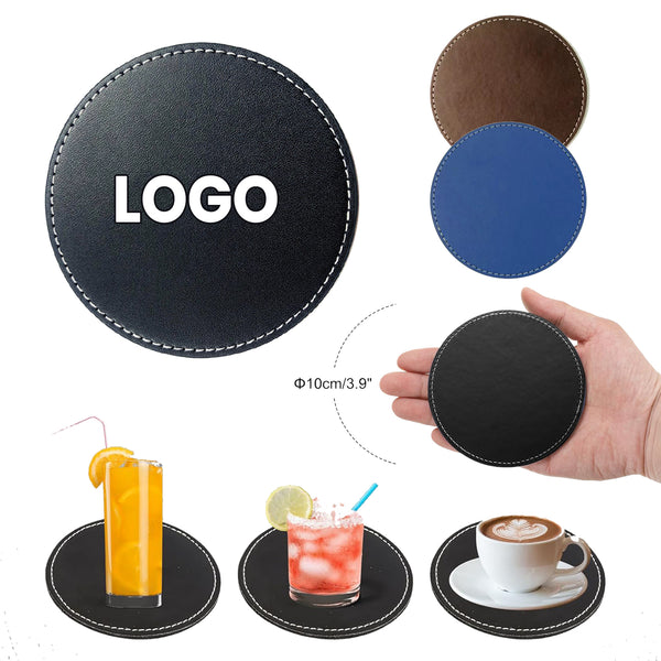 PU Leather Round Coaster