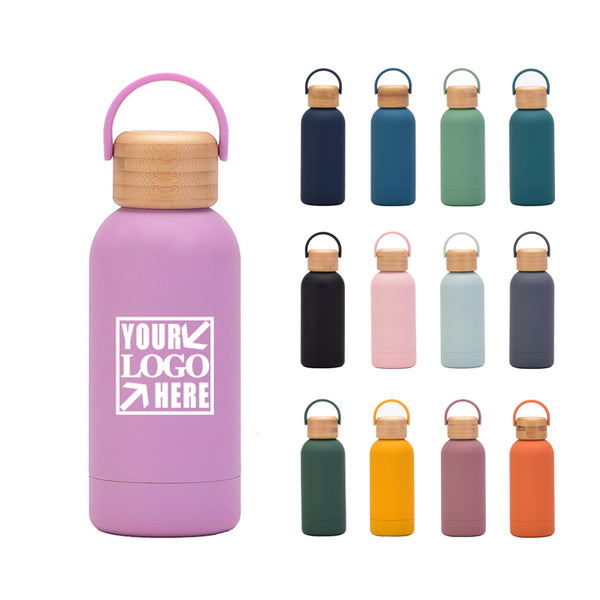 Vacuum Stainless Steel Bamboo Lid Water Bottles