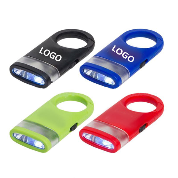 LED Flashlight With Carabiner Clip