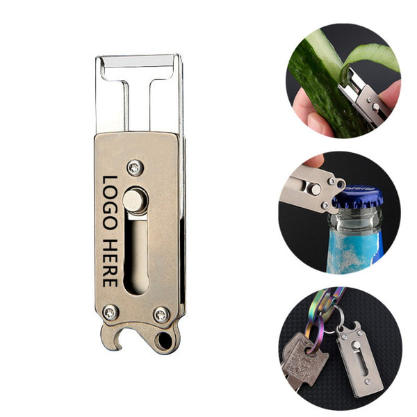 Titanium Multitool Keychain Peeler