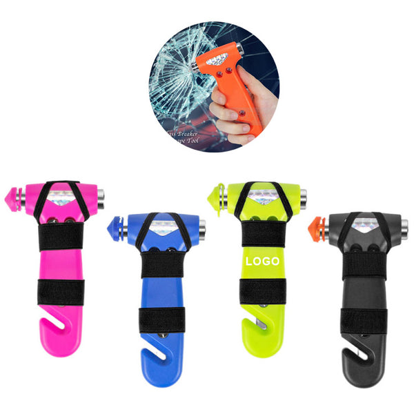 Multifunctional car rescue hammer