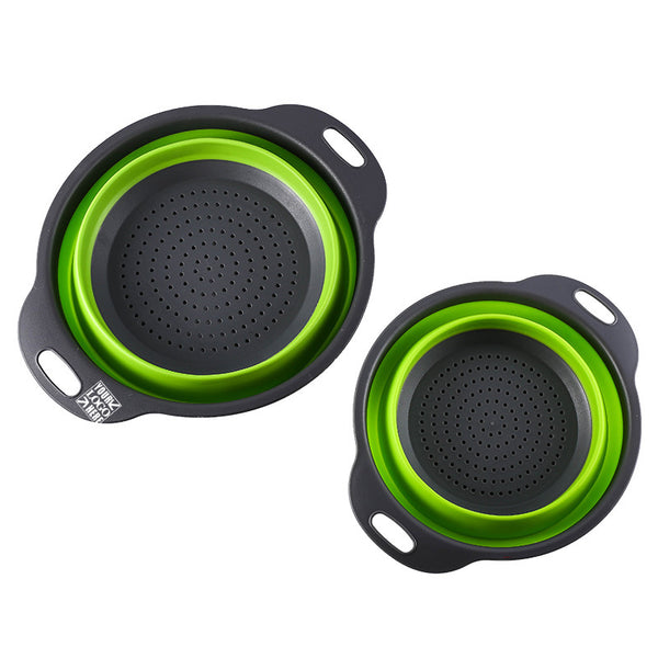 Collapsible Silicone Fruit Vegetables Drainer Water Colander