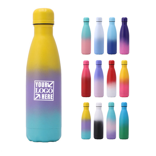 Gradient Color BPA Free Cola Shaped Water Bottle