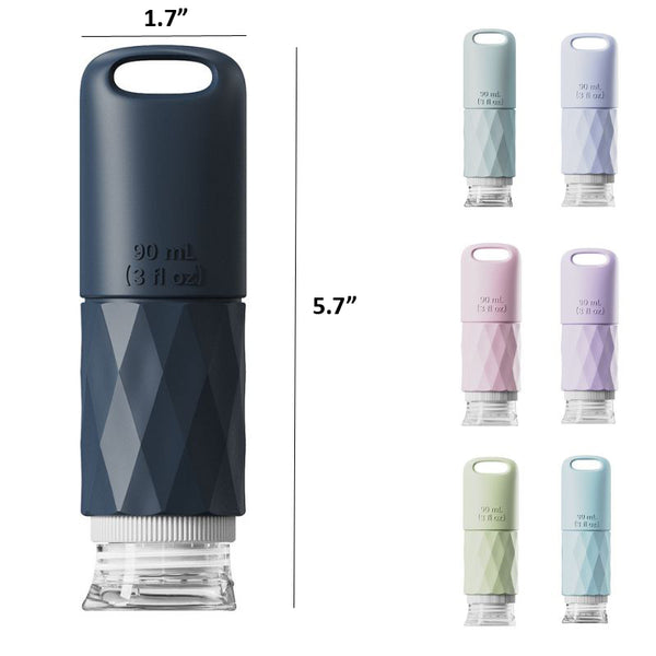 3OZ Refillable Silicone Travel Bottle