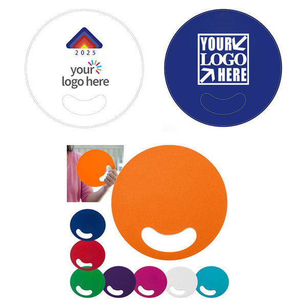 Summer Handless Advertising Printing Fan with Hole