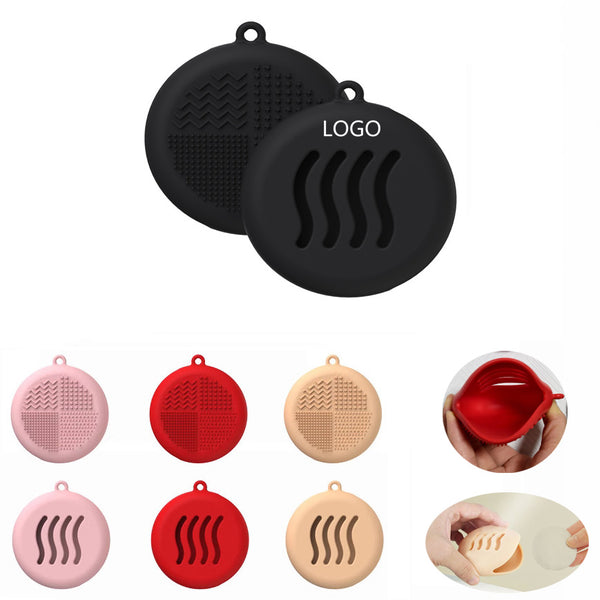 Reusable Silicone Storage Case for Makeup Powder Puff