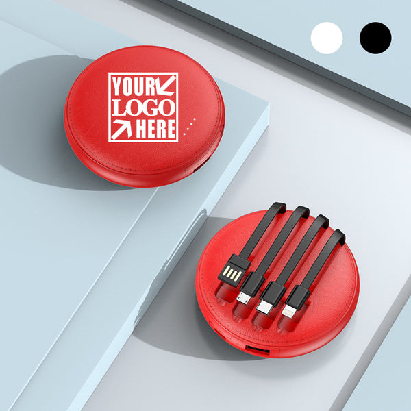 Mini Portable Power Bank With Cable