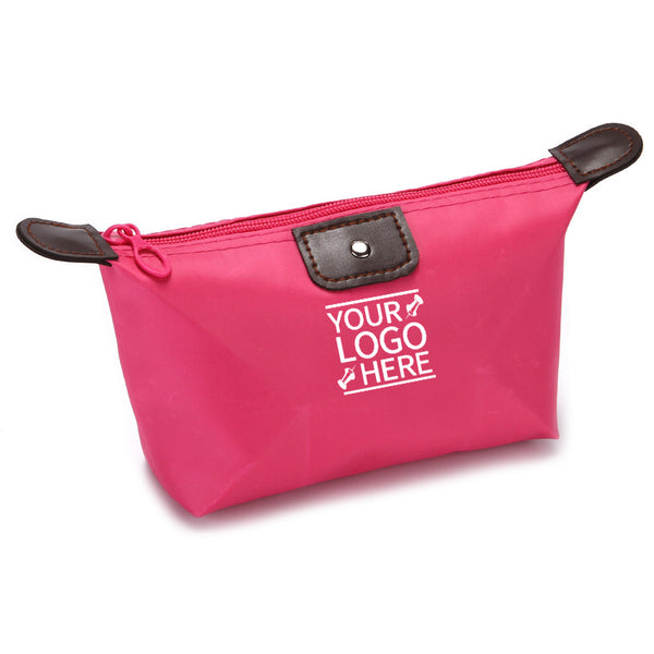 Travel Zipper Reusable Folding Nylon Waterproof Cosmetic Bag