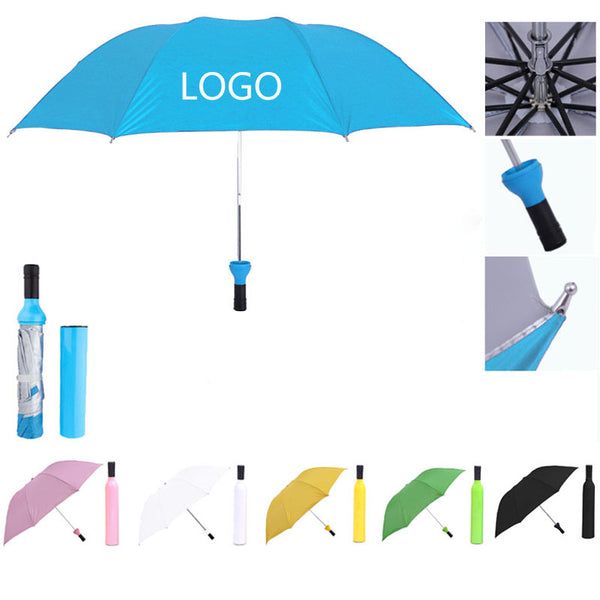 Foldable Umbrella With Wine Bottle Cover