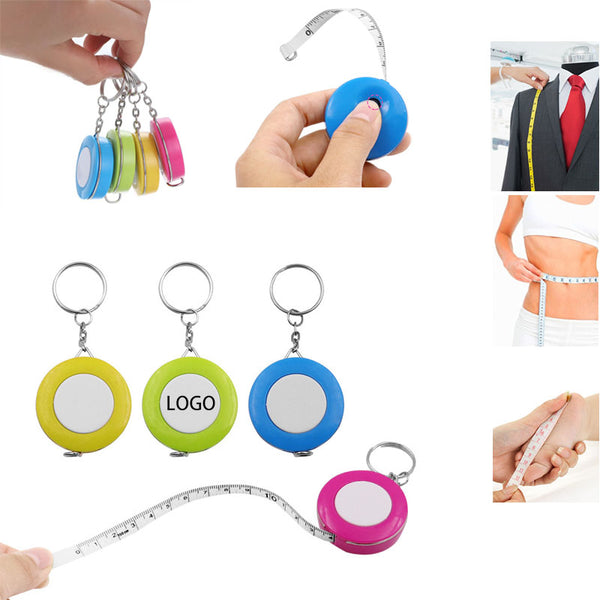 60 Inch Mini Retractable Tape Measure Keychain