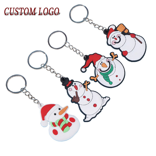 Christmas Decorations Snowman Gift Custom Keyring