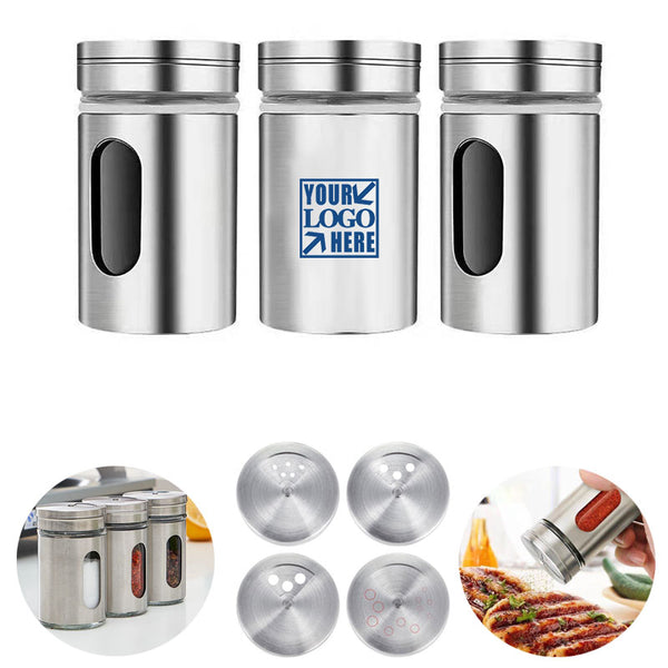 Stainless Steel Glass Barbecue Sprinkling Bottle
