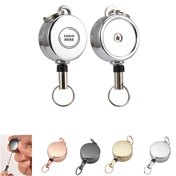 Metal Telescopic Lanyard Keychain