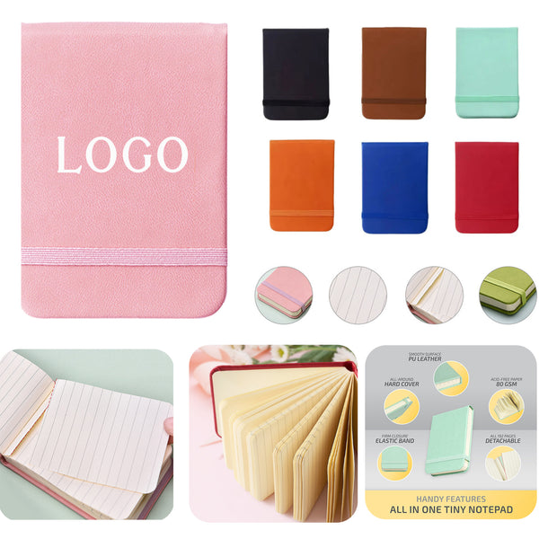 A7 Leather Hardcover Mini Notebook